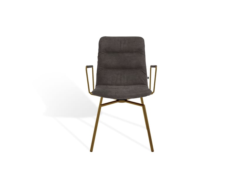 Мягкий тканевый стул с подлокотниками KFF Arva Light ARCH-00116013