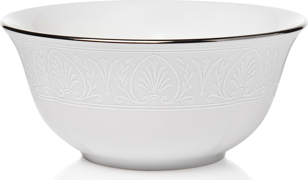10538166 Lenox Салатник индивидуальный Lenox "Ханна,платиновый кант" 14см Фарфор костяной 