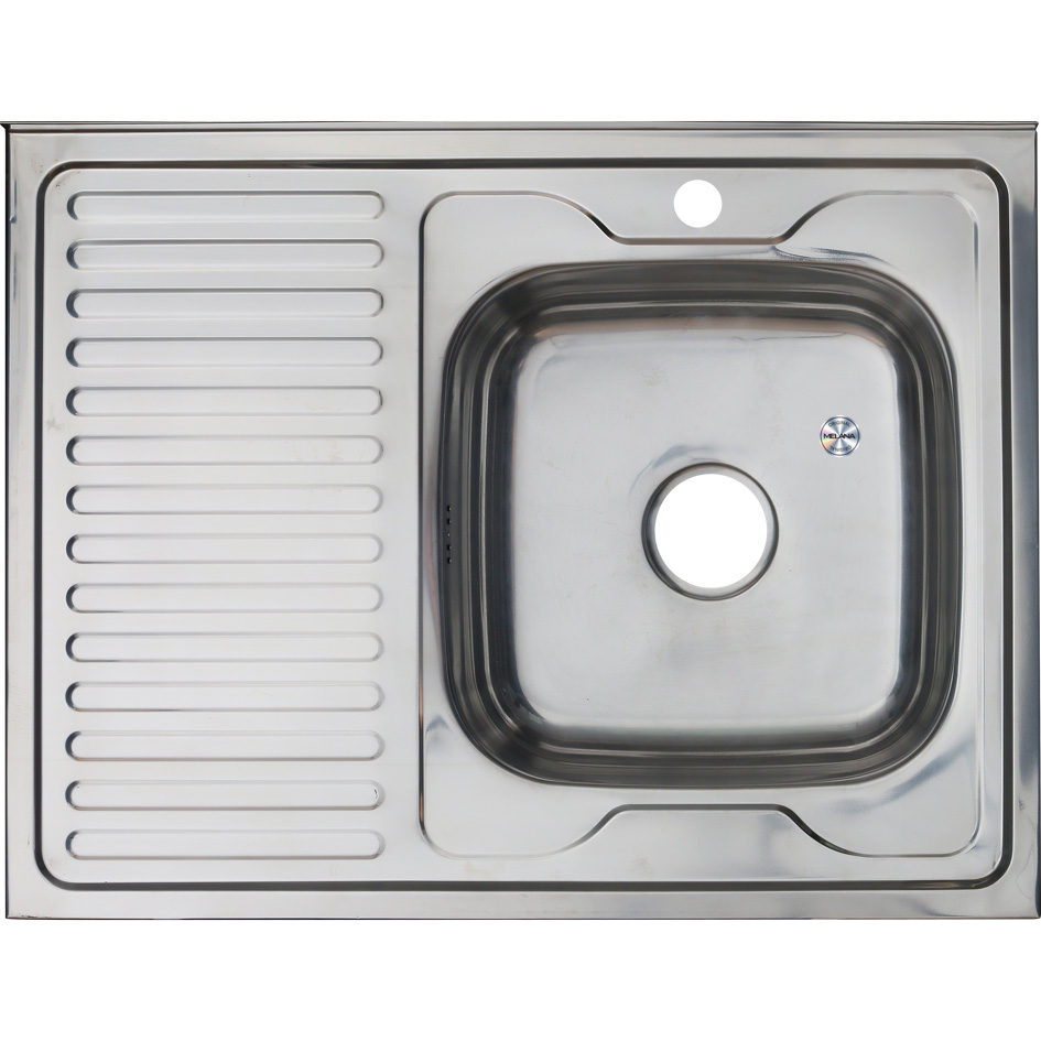 Мойка 8060 R MELANA 0,8/180 накладная прямоугольная с сифоном (007/2 R *10) 007/2 R (*10)