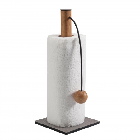 983637 Hippo anthracite-grey держатель для бумажных полотенец 30х13см;LIND DNA 