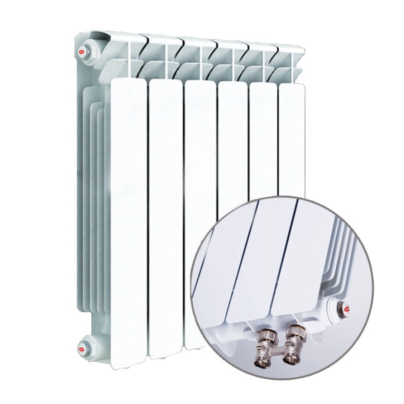 Радиатор биметаллический Rifar Monolit 350/100 8 секций RM35008 - Вид №4