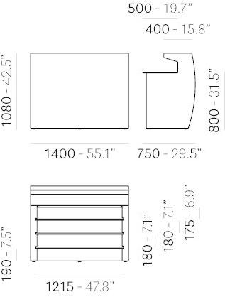 Pedrali Барная стойка из полиэтилена sun-id-1391863 - Вид №9