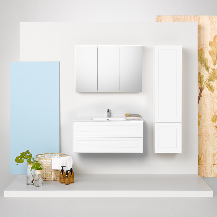 20071509 Dawn High Cabinet White Frame, С Открытием С Открытием Westerbergs Белый  - Вид №1