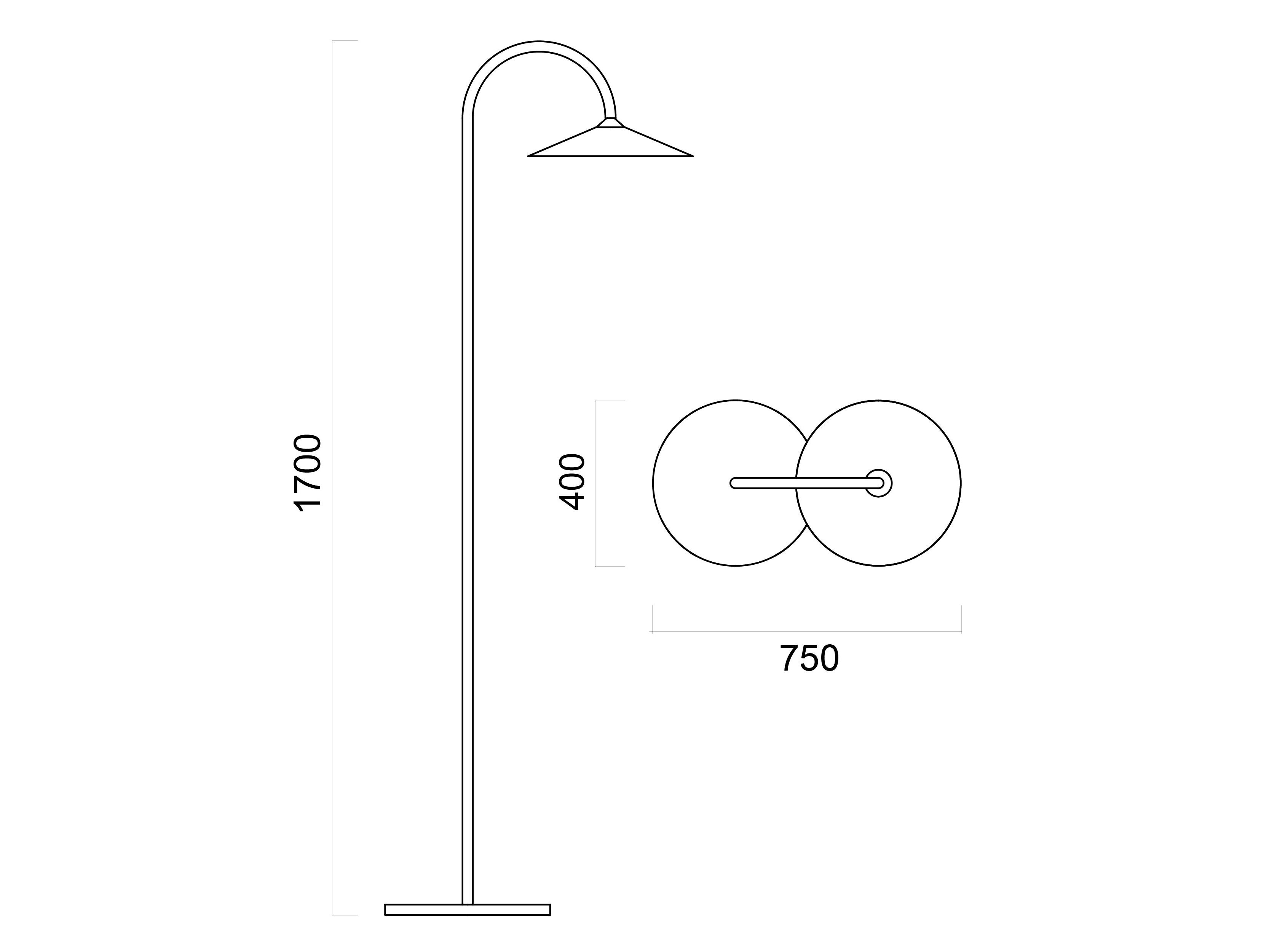 Галогенная напольная лампа WayPoint Chapeau ARCH-00138279 - Вид №16