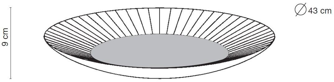 Fos Ceramiche Центральное украшение из фарфора Antithesis oro e platino Ct-2001bd - Вид №1