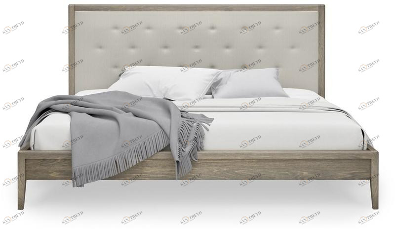 Huppé Кровать двуспальная из березы с тафтинговым изголовьем Edmond 1360u / 1380u HUPPE