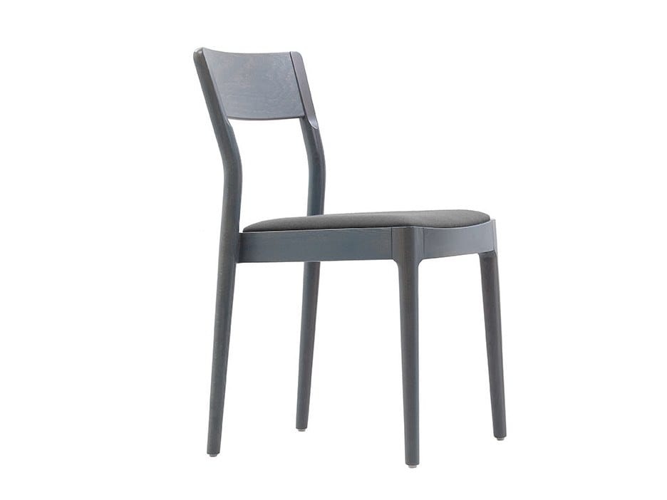 Деревянный штабелируемый стул с мягким сиденьем Sedex JUNE ARCH-00061831