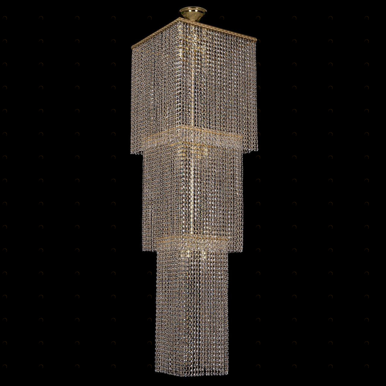 Каскадная люстра Bohemia Ivele 2180/45-160/G BOHEMIA IVELE ДИЗАЙНЕРСКИЕ 076139 Золотой 