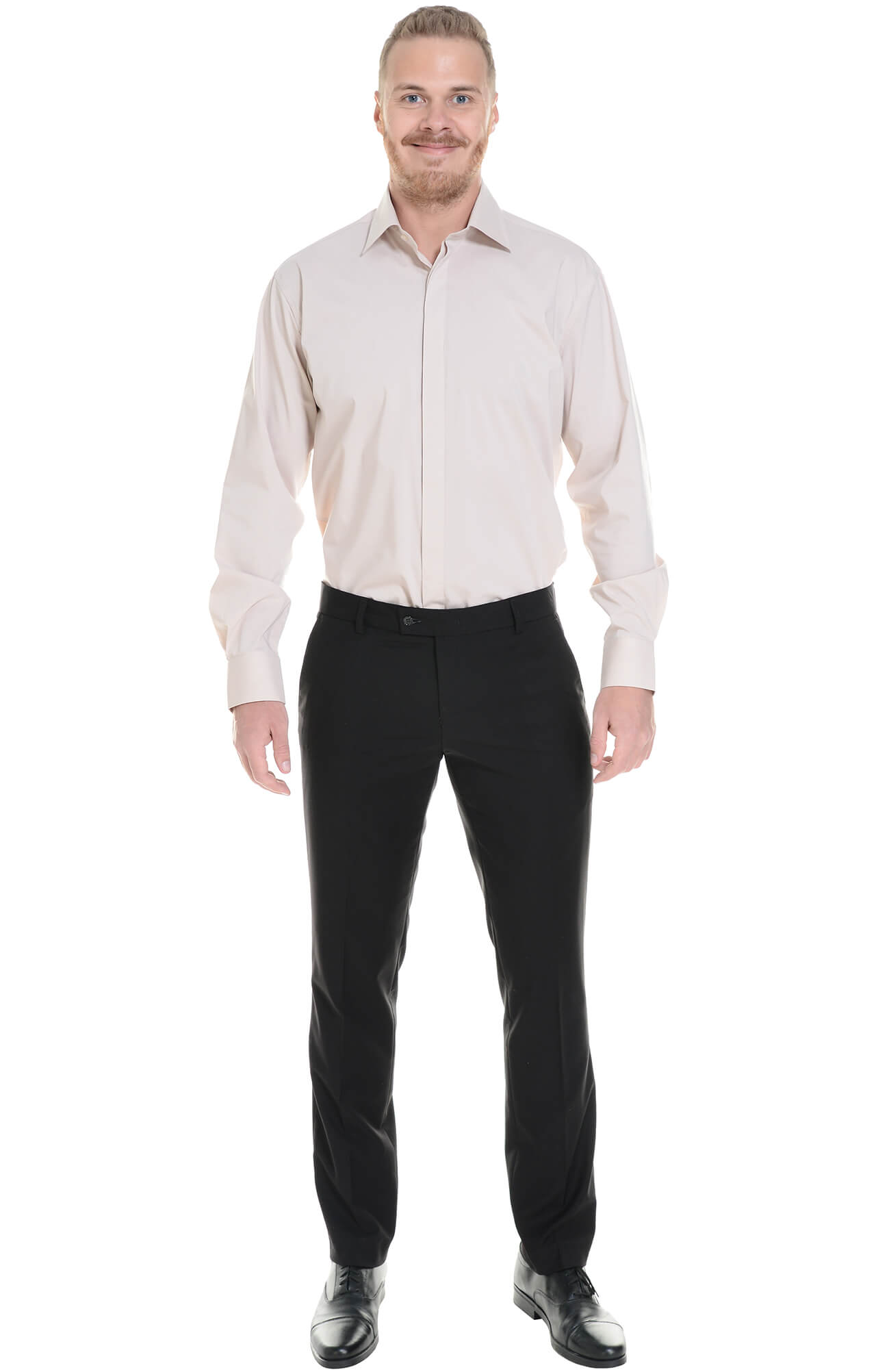 62434 Рубашка мужская  beige El-Risto  Корпоративная одежда  размер 38/170-176  - Вид №2