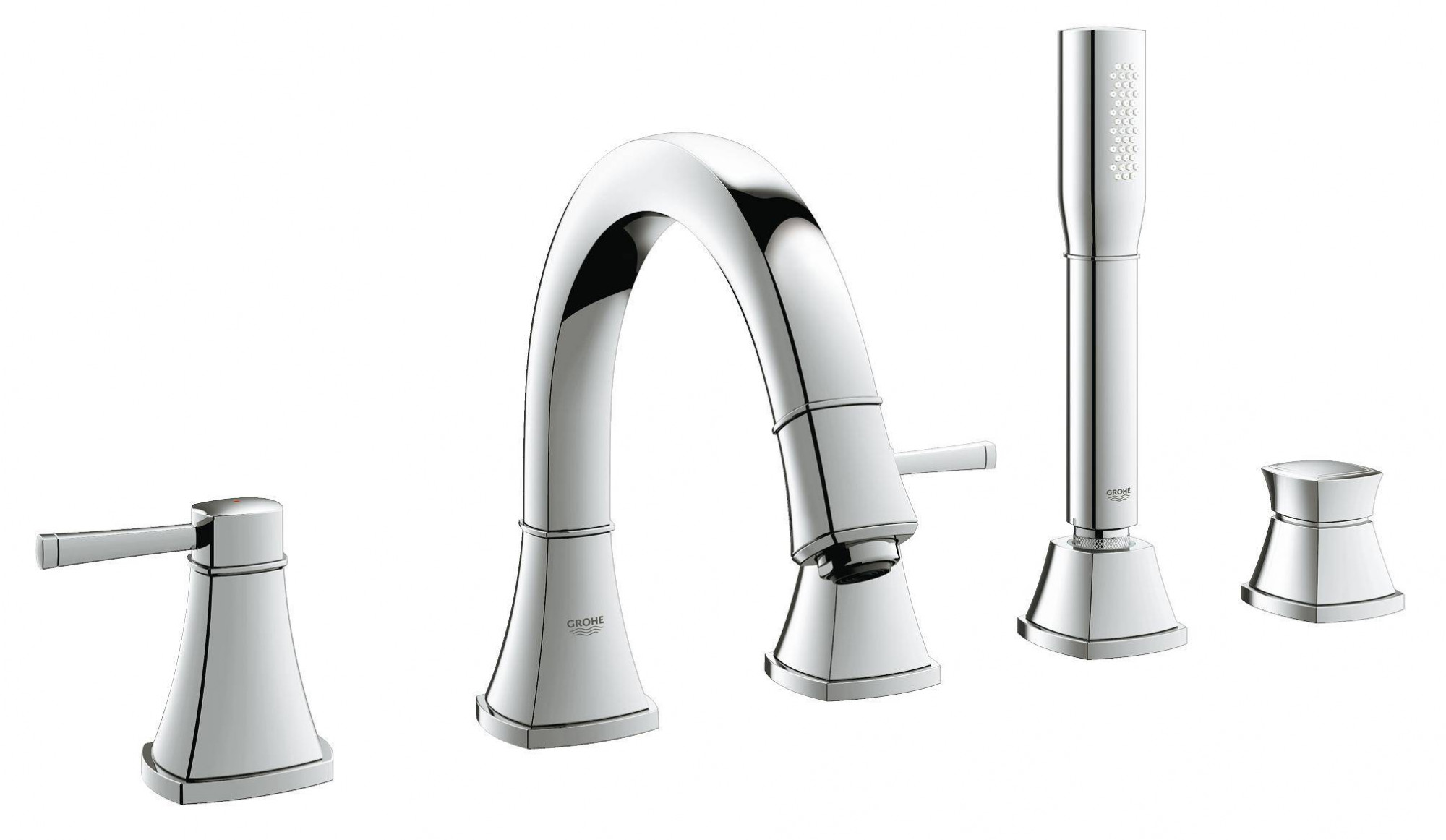 Смеситель для ванны GROHE Grandera с душевым гарнитуром, хром (19919000)