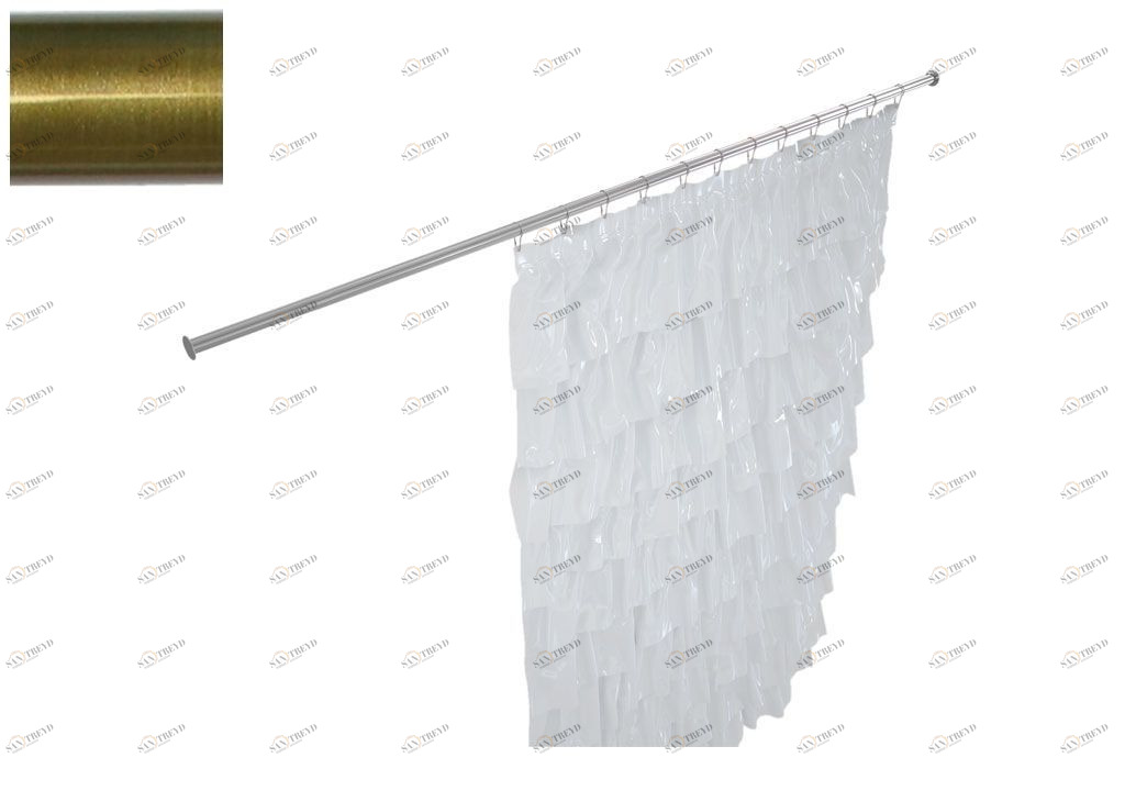 Карниз для ванны Aquanet прямой 140 бронза 00241657