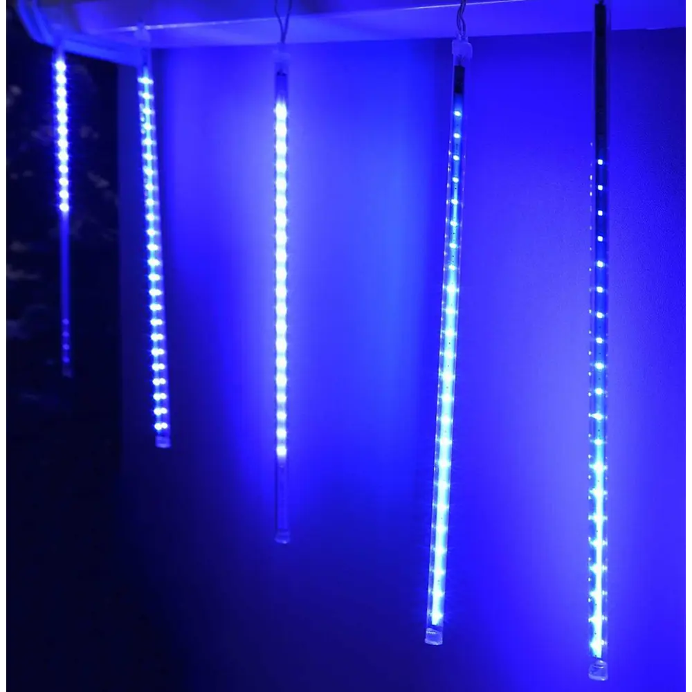 Электрогирлянда комнатная «Сосульки» 2.4 м 144 LED 8 ламп синий 82309547 STLM-2066237 Santreyd 