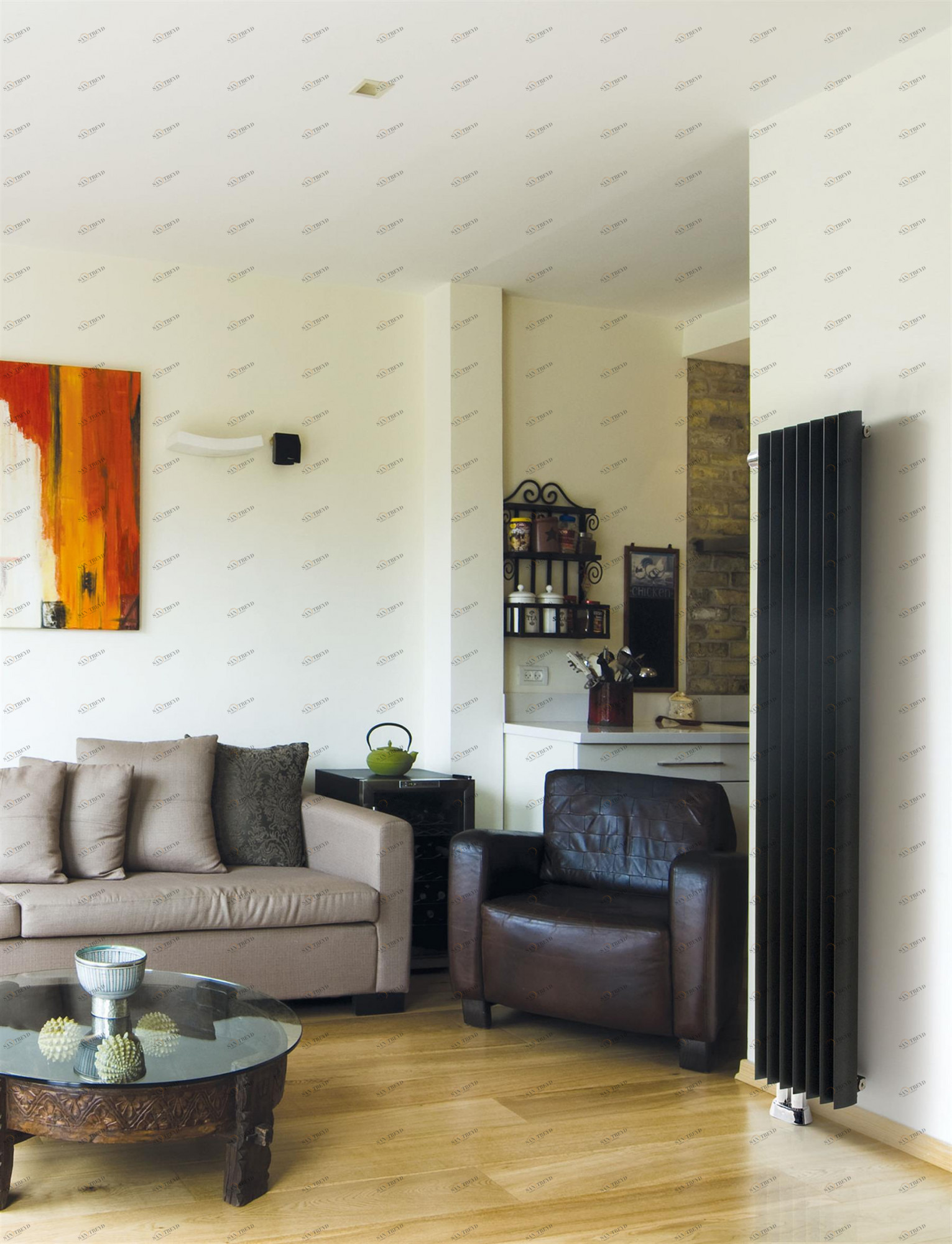 Радиатор Hammam VALERIAN Aluminium radiator комбинированный; электрический или водяной Алюминий 