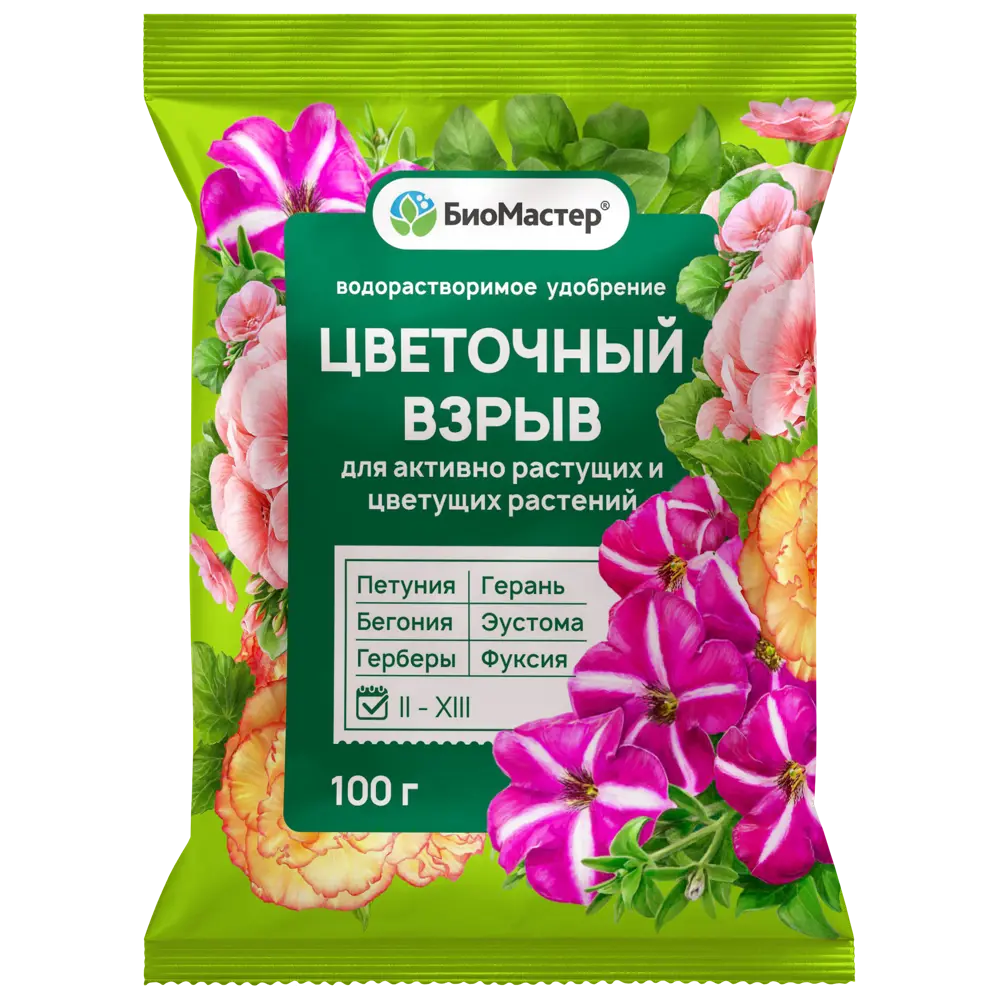 БИОМАСТЕР Цветочный взрыв — комплексное удобрение для пышного цветения 89358725 STLM-0965160