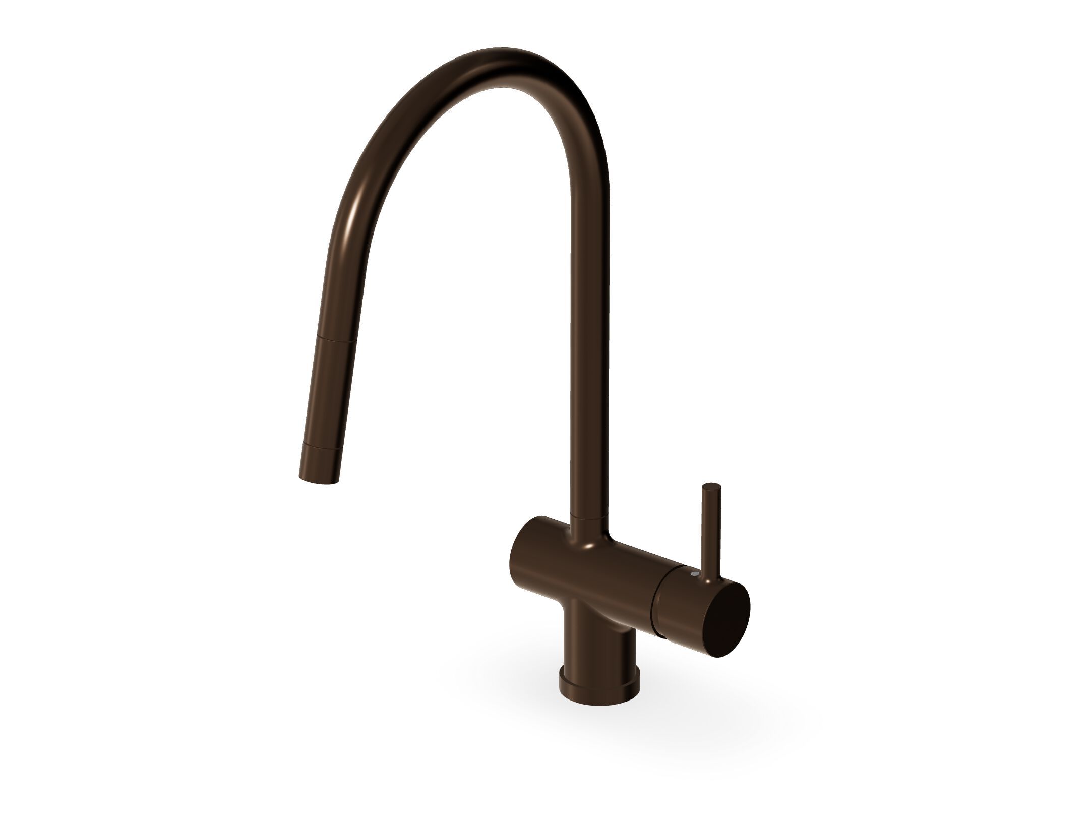 Однорычажный смеситель для кухни с выдвижным ручным душем Zucchetti Pan S ARCH-00029410 - Вид №4