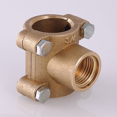 VTr.755.G.0504 Ремонтная обойма-тройник Valtec 3/4" х 1/2" х 3/4"  - Вид №1