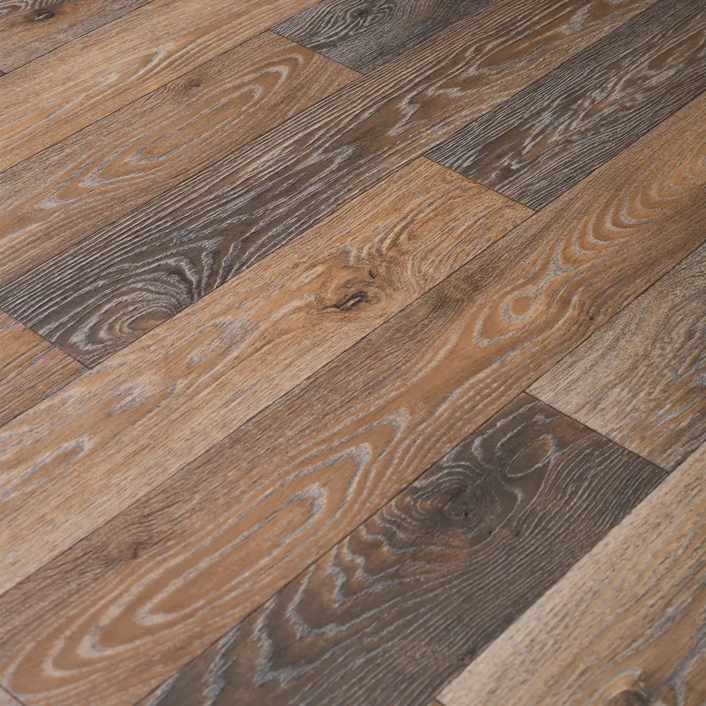 Линолеум бытовой KREAFORTA «Касли» 32 класс, 3 м - имитация паркета 89441400 STLM-1581395 - Вид №1