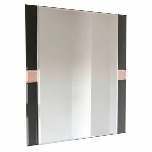 Зеркало прямоугольное черное с розовыми вставками "Декоратив" GRAUM ДИЗАЙНЕРСКИЕ 304131 Черный