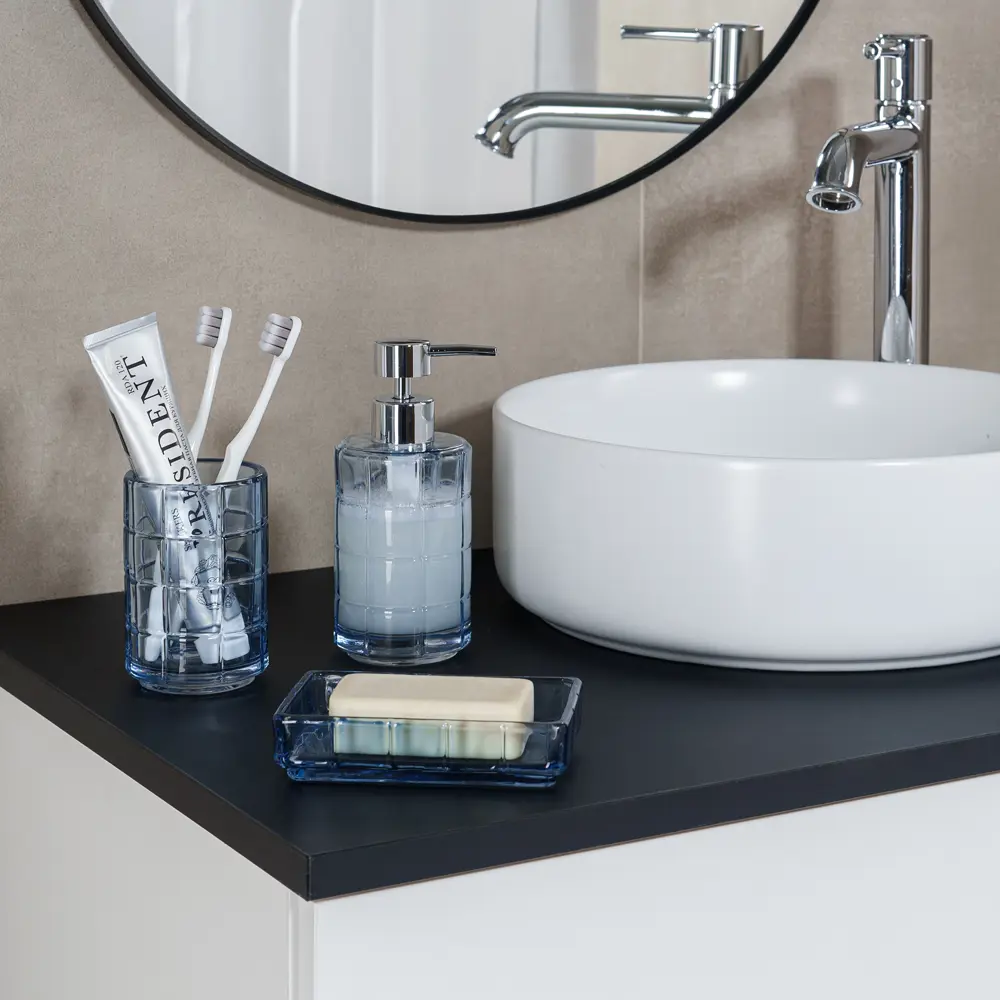 Дозатор для жидкого мыла Verran Norwa из стекла в небесно-голубом цвете 89384192 STLM-1579821 - Вид №6