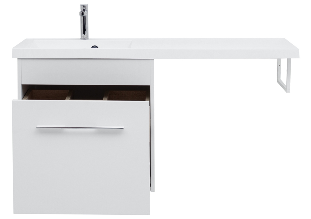 Тумба с раковиной Aquanet Августа 120 L белый 0023956500210026 - Вид №11