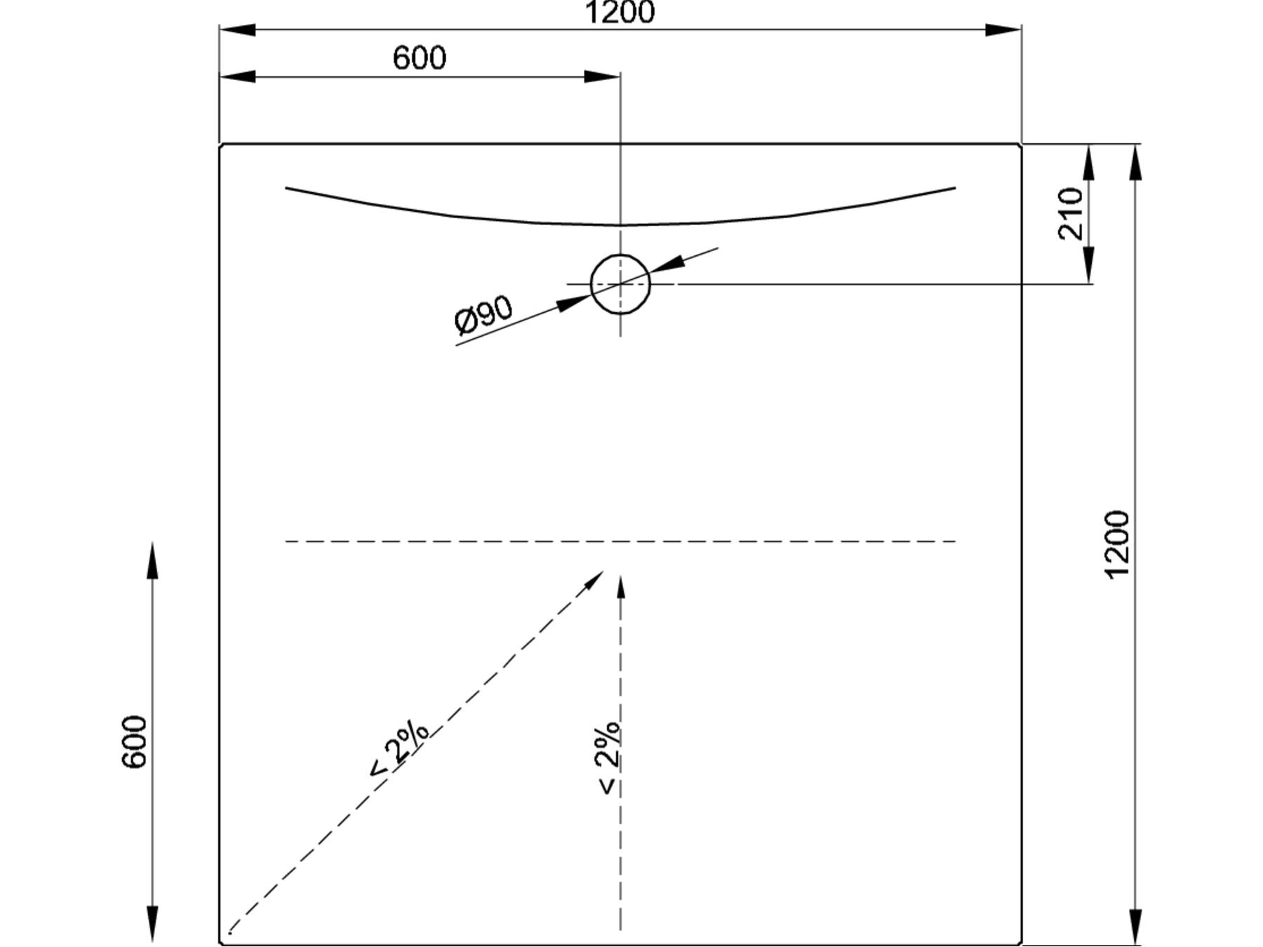 Поддон для душа Bette BETTEFLAT ARCH-00054503 - Вид №2