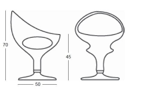 Полиуретановое вращающееся кресло Giovannetti кольцо ARCH-00129322 - Вид №4