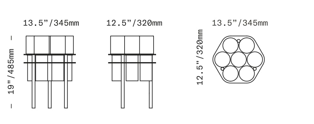 Журнальный столик из дутого стекла и латуни SkLO FIELD 7 ARCH-00083613 - Вид №12