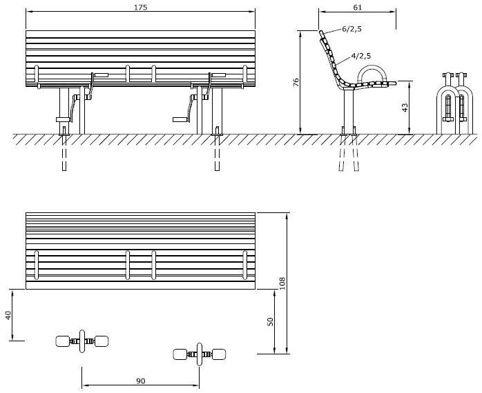 Euroform W Деревянная скамья с педалями  35p, 35fp  - Вид №4