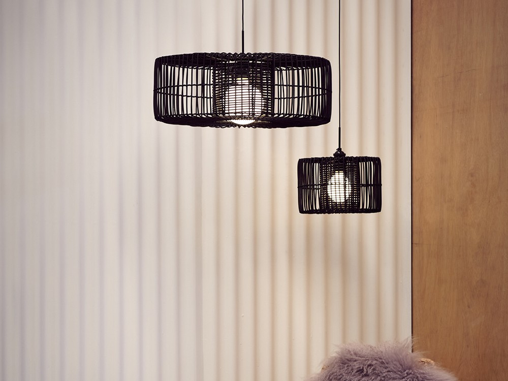 101022 Подвесной светильник черный металл 30 см Aromas del Campo Hedula  - Вид №1