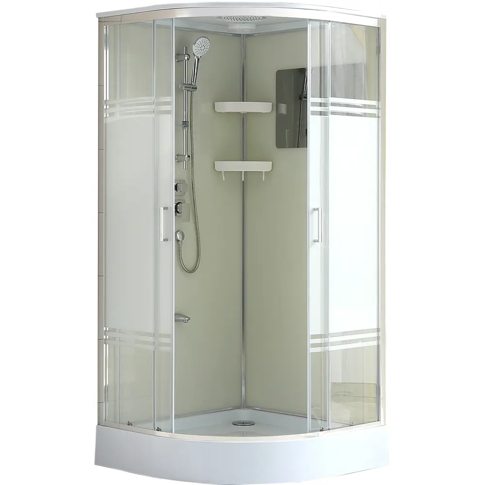 Душевая кабина Sensea Aurora 1/4 круга низкий поддон 90х90 см 82422697 STLM-2120738