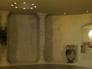 Круглая потолочная душевая головка из нержавеющей стали с хромотерапией