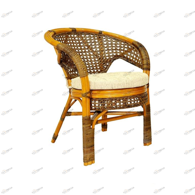 Креслоиз ротанга бежевое "Пеланги" ЭКО ДИЗАЙН CLASSIC RATTAN 129490 Бежевый 