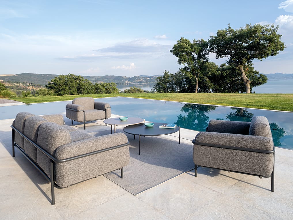 3-местный тканевый садовый диван Vermobil Hug ARCH-00117070 - Вид №4