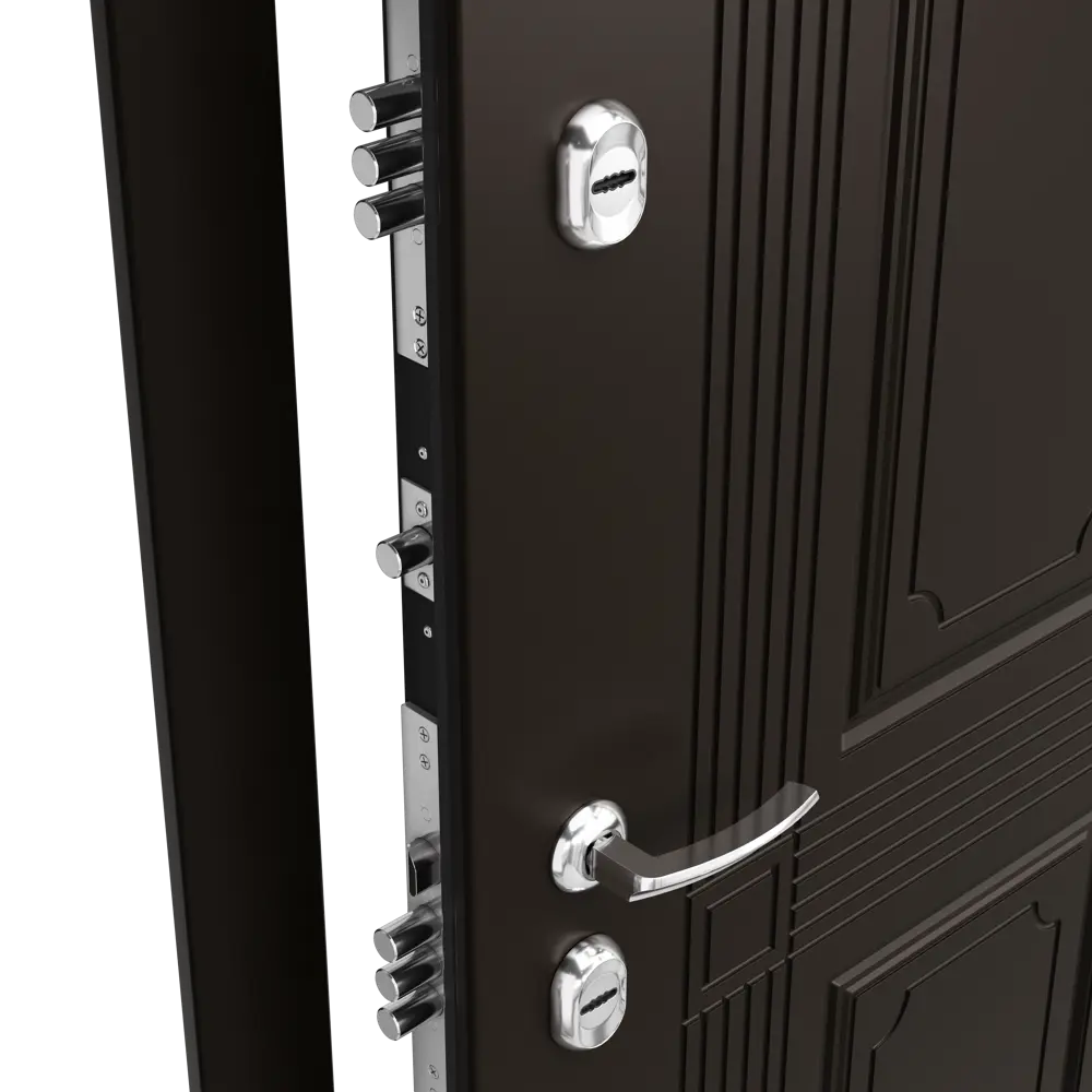 Дверь металлическая Термо С-2 РР, 880 мм, левая, цвет грецкий орех TOREX STLM-2164741 - Вид №1