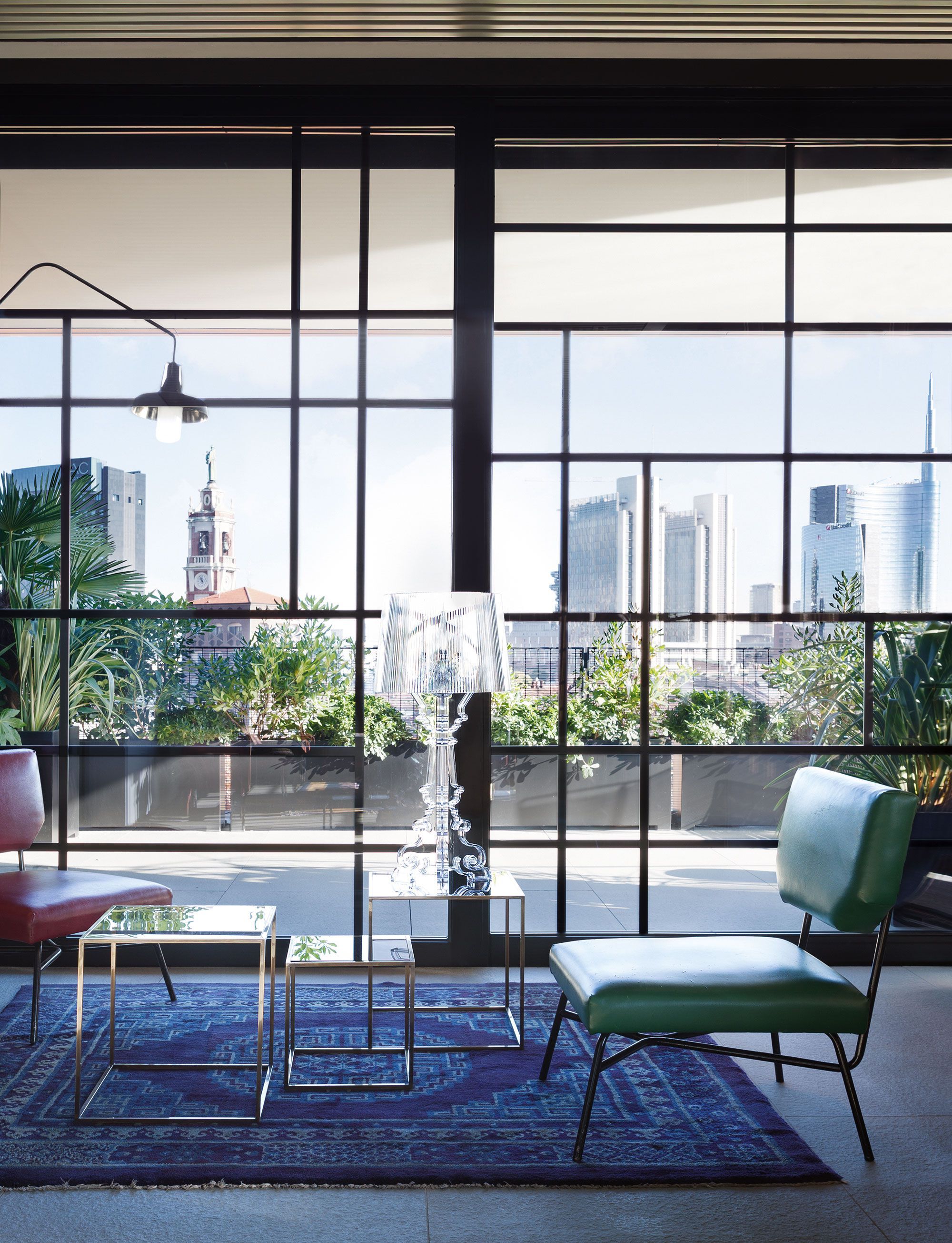 Поликарбонатная светодиодная настольная лампа с регулируемой яркостью Kartell BOURGIE ARCH-00127267 - Вид №23