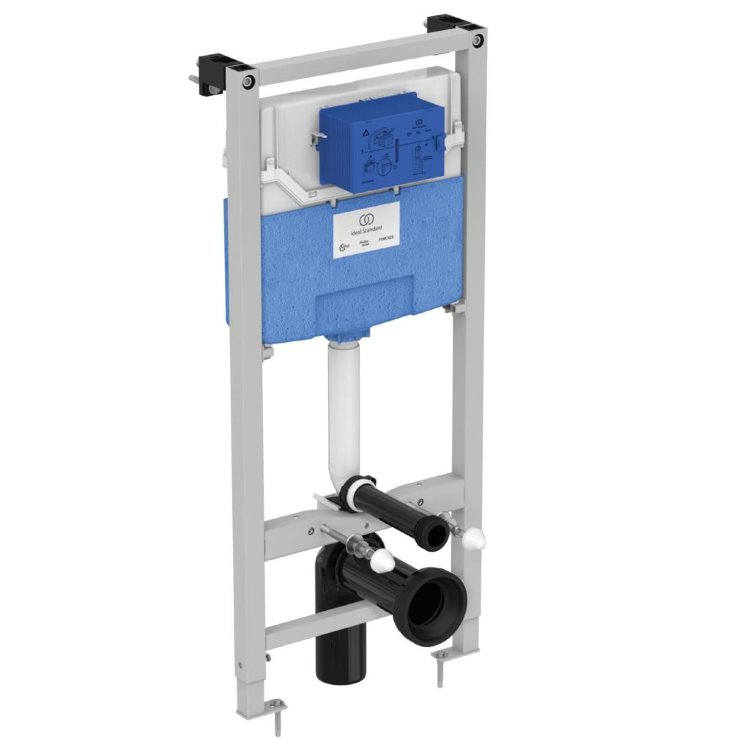 R0309AA Пневматический промо-набор, состоящий из: R027767 120 P Встраиваемая инсталляция для монтажа подвесных унитазов и R0116AA OLEAS™ P1 Пневматическая панель смыва Ideal Standard PROSYS - Вид №1