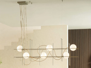 Окрашенный металлический светодиодный подвесной светильник