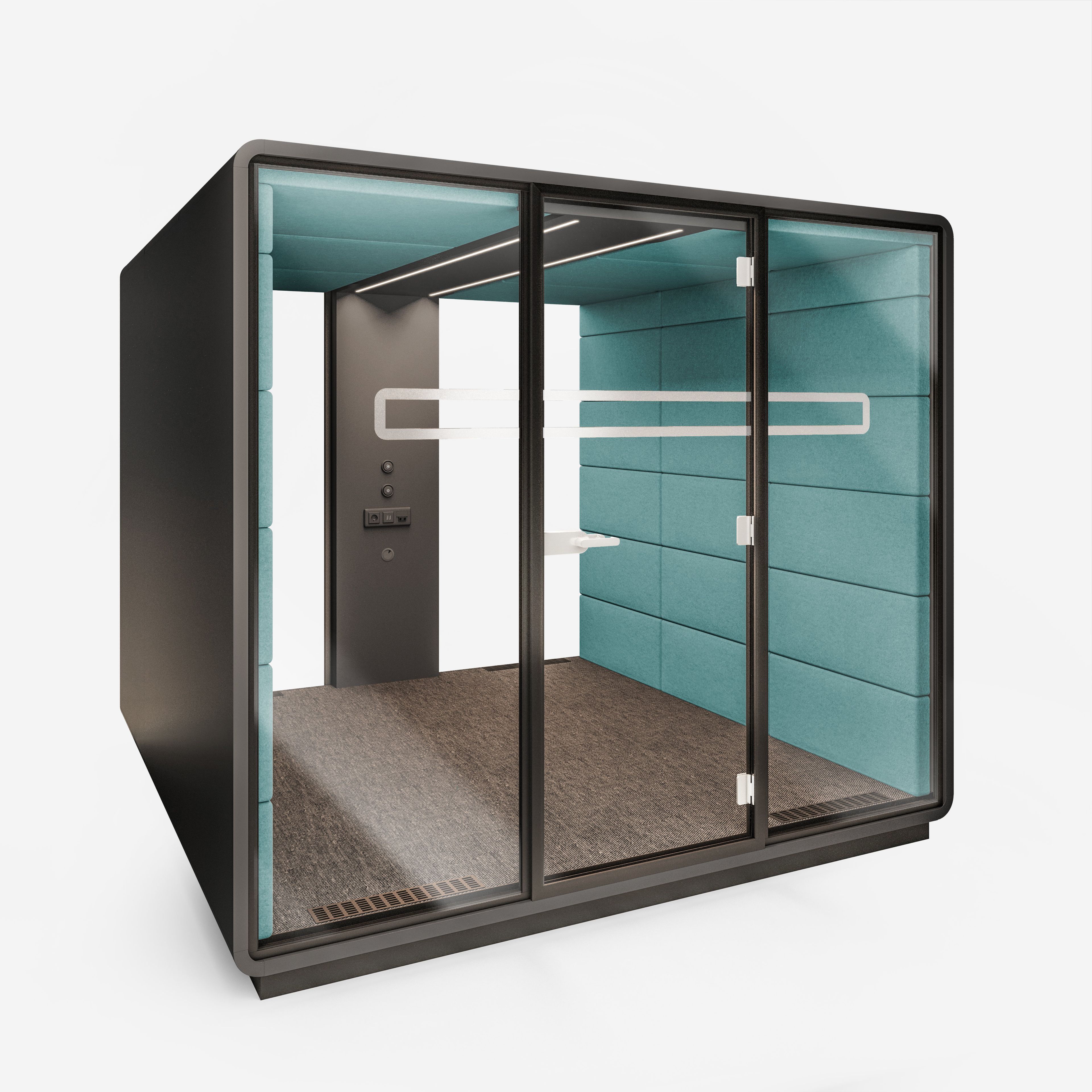 Многосторонняя акустическая офисная кабина со встроенным освещением Mikomax Smart Office Hushoffice ARCH-00059090 - Вид №34