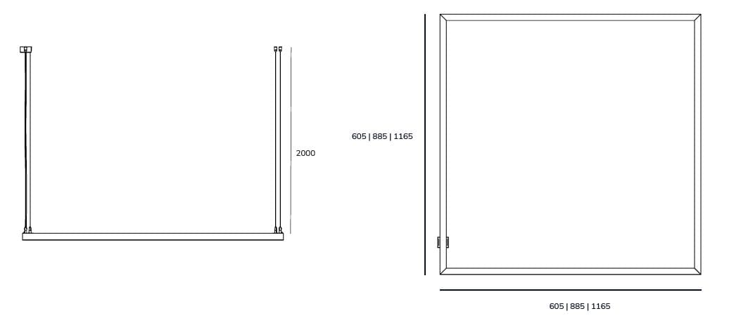 Алюминиевый светодиодный подвесной светильник Exporlux BLADE TE SU SQUARE ARCH-00057027 - Вид №2