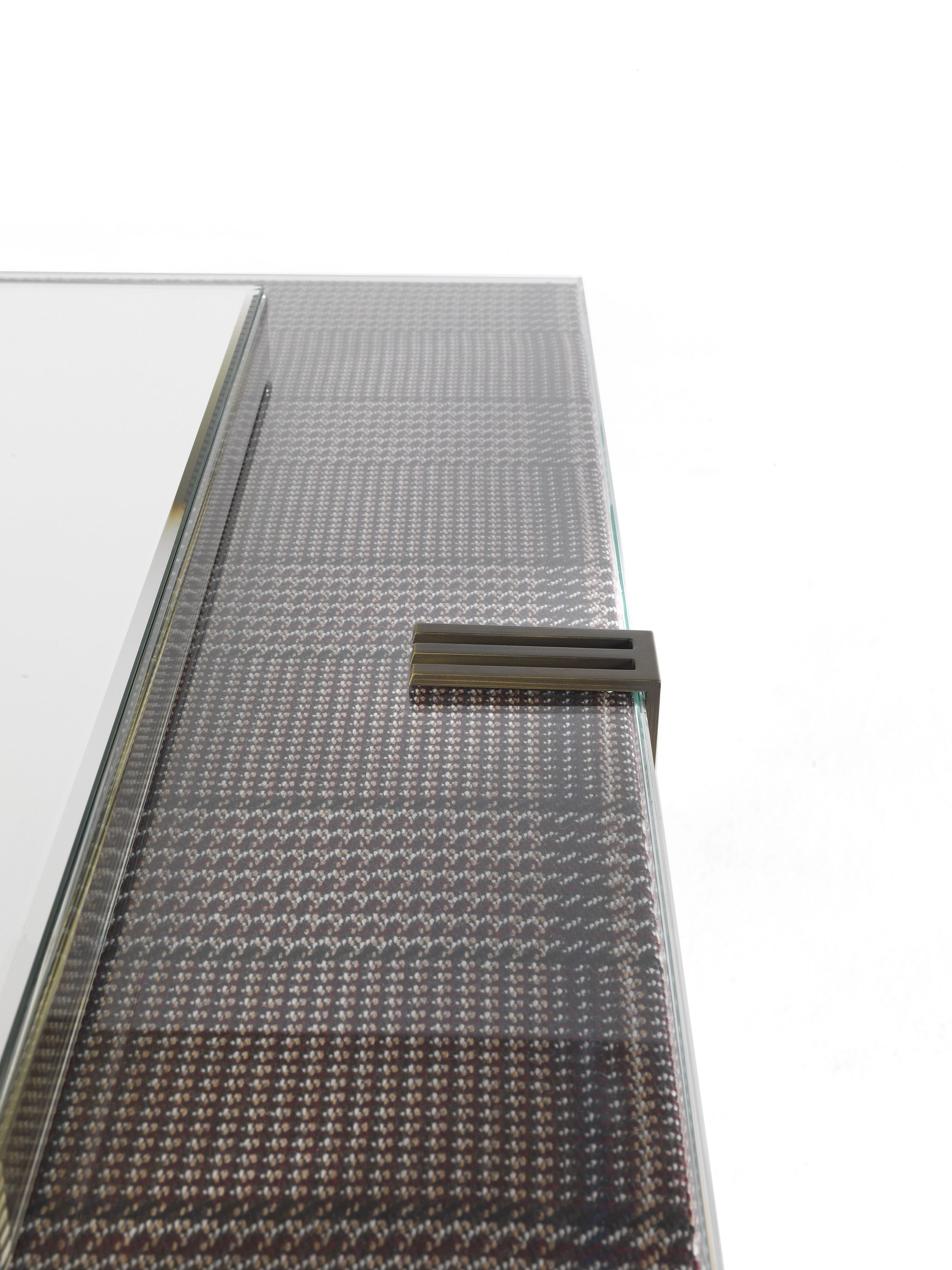 Квадратное настенное зеркало со стеклянной и тканевой рамой ETRO Home Interiors RENÉ ARCH-00023269 - Вид №2