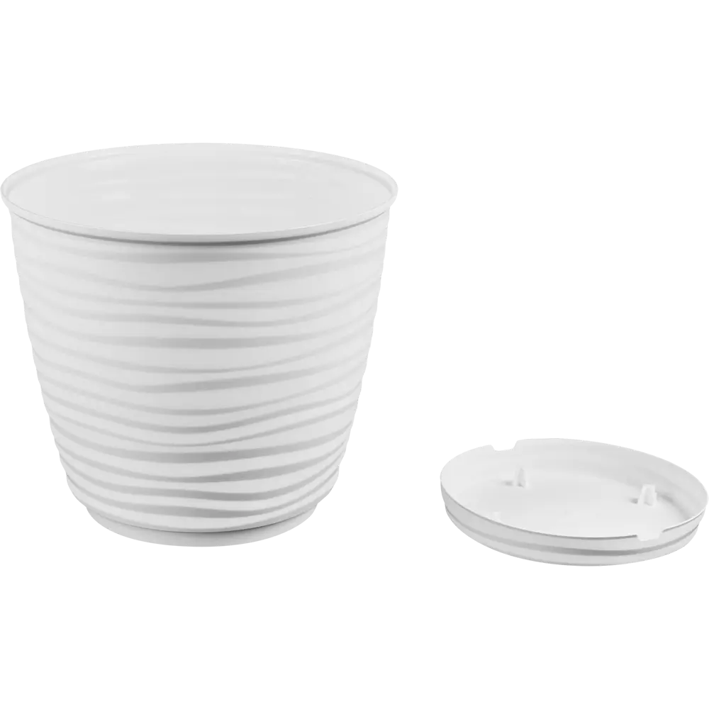 IDI LAND Горшок Saffron для комнатных растений белый 26.7×24.5 см 87180081 STLM-0073426 - Вид №1