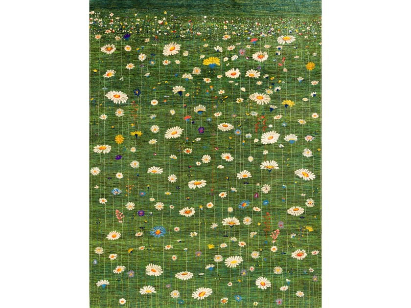 Шерстяной прямоугольный цветочный ковер Zollanvari Flower Meadow ARCH-00127369