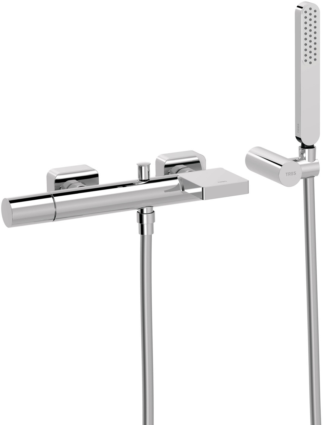 Настенный смеситель на чердаке с одной ручкой для ванны и душа-20017001 TRES