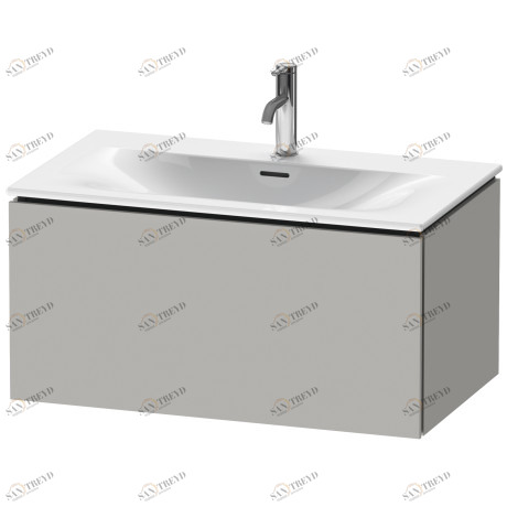 LC613700707 L-Cube Тумбочка подвесная Бетонно-серый матовый декор Duravit