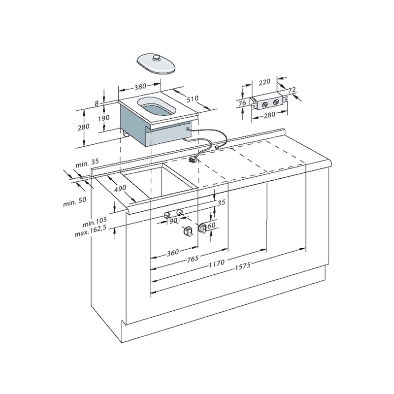Пароварка (без упаковки)/ Vario GAGGENAU sun-id-376523 - Вид №2
