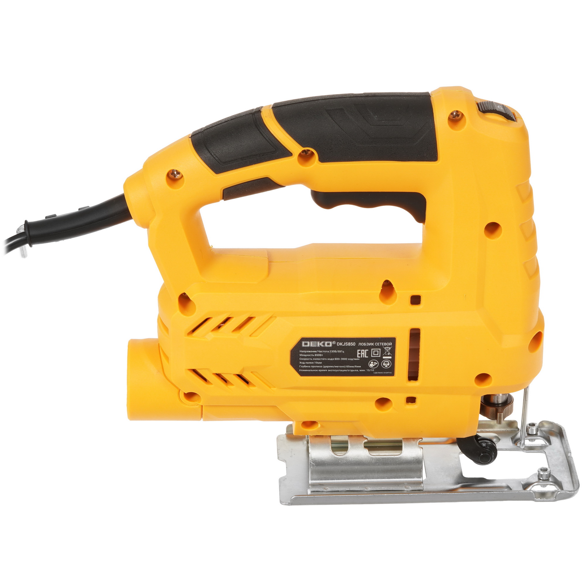 Электрический лобзик DEKO DKJS850 4791455 STDN-0119429 - Вид №3