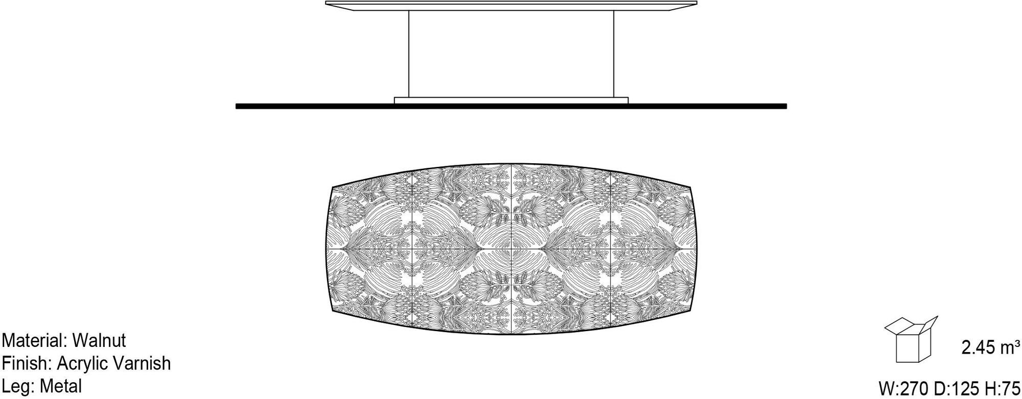 Mobi Прямоугольный деревянный стол Tropicana sun-id-1502443 - Вид №5