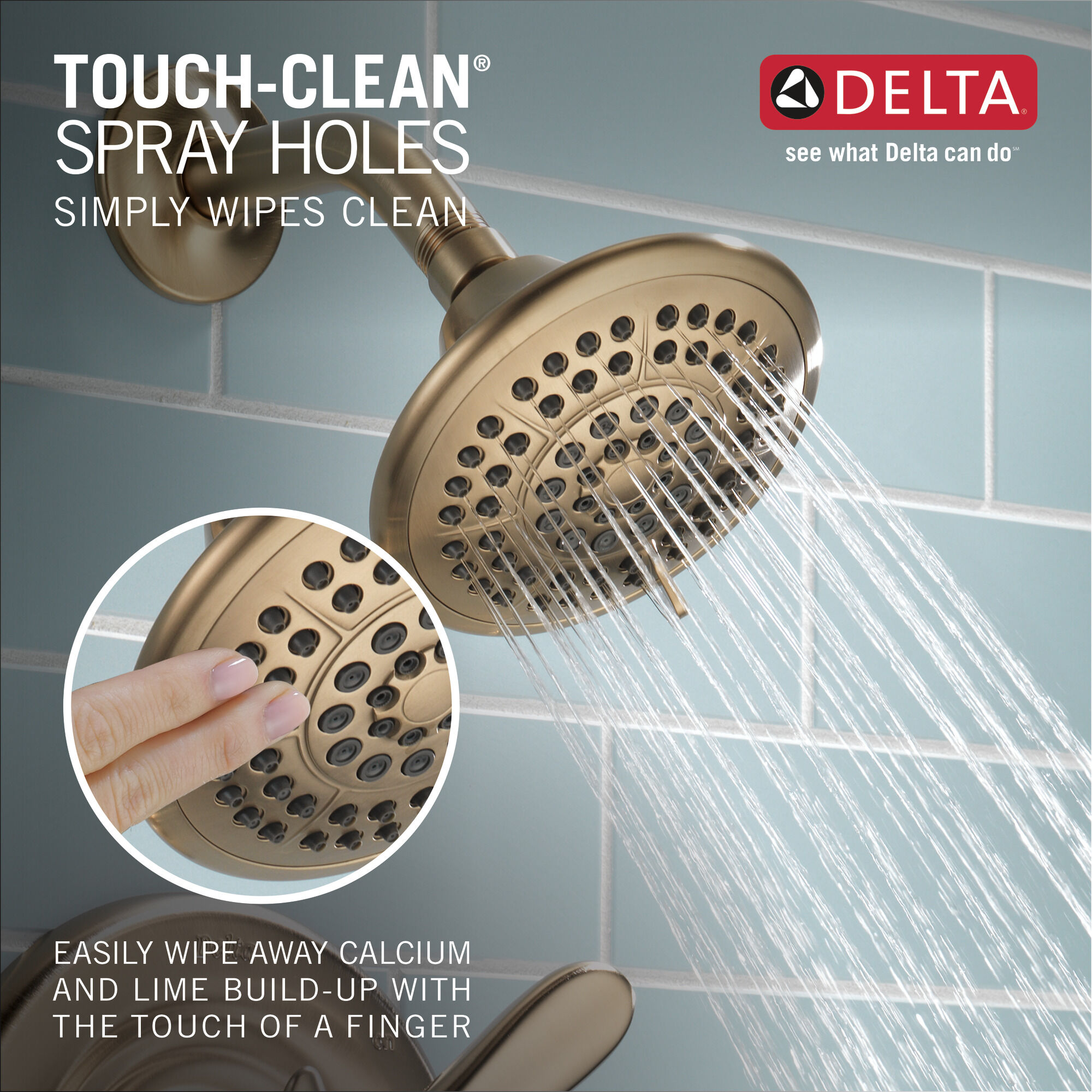 T14438-CZ Для ванны и душа Monitor® серии 14 Delta Faucet Lahara Шампанское бронза  - Вид №3