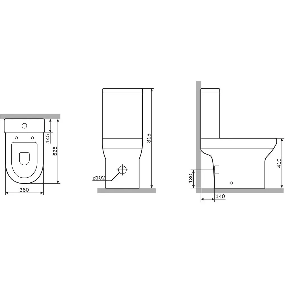 Унитаз-компакт AM.PM Crave Flash Clean с микролифтом и каскадным смывом 89338138 STLM-1328015 - Вид №6