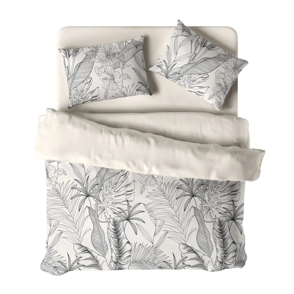 Комплект постельного белья Волшебная ночь Эко Natural Beauty евро бежевый 89438380 STLM-1581115